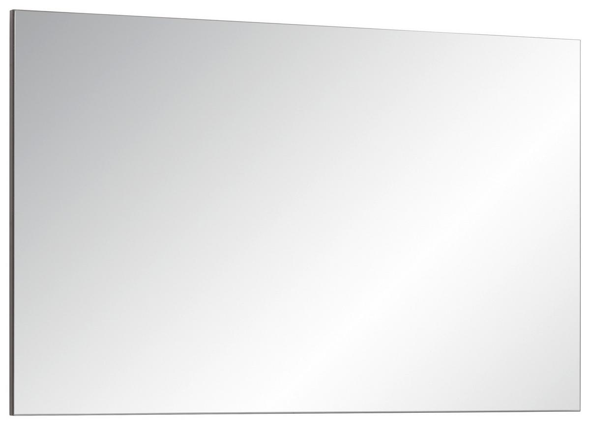 LUSTRO ŚCIENNE CEDUNA -EXKLUSIV- - kolor grafitowy, Modern, materiał drewnopochodny/szkło (87/55/3cm) - Premium Living