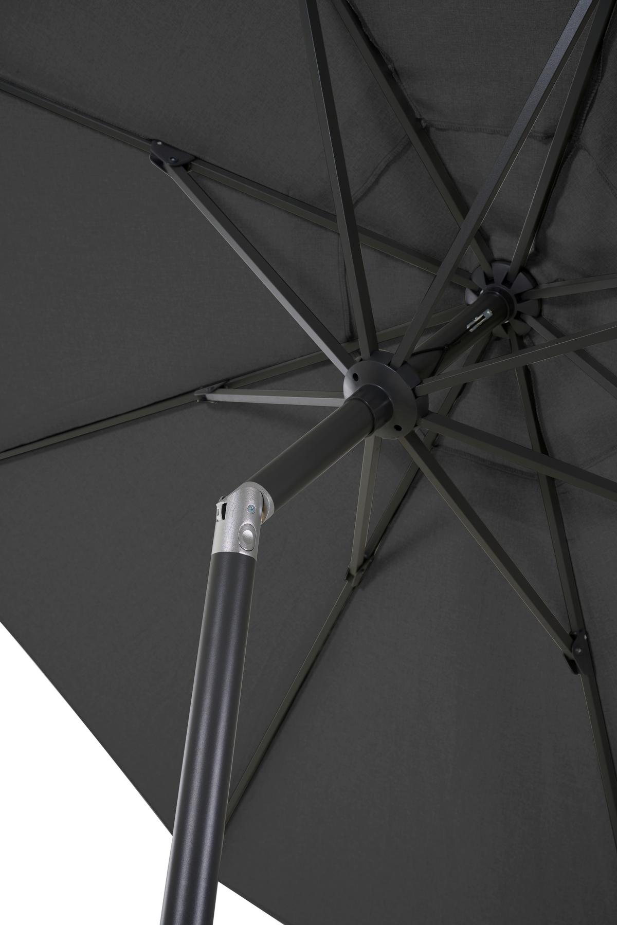 SONNENSCHIRM T60663 - Anthrazit, MODERN, Textil/Metall (300/300cm) - Siena Garden