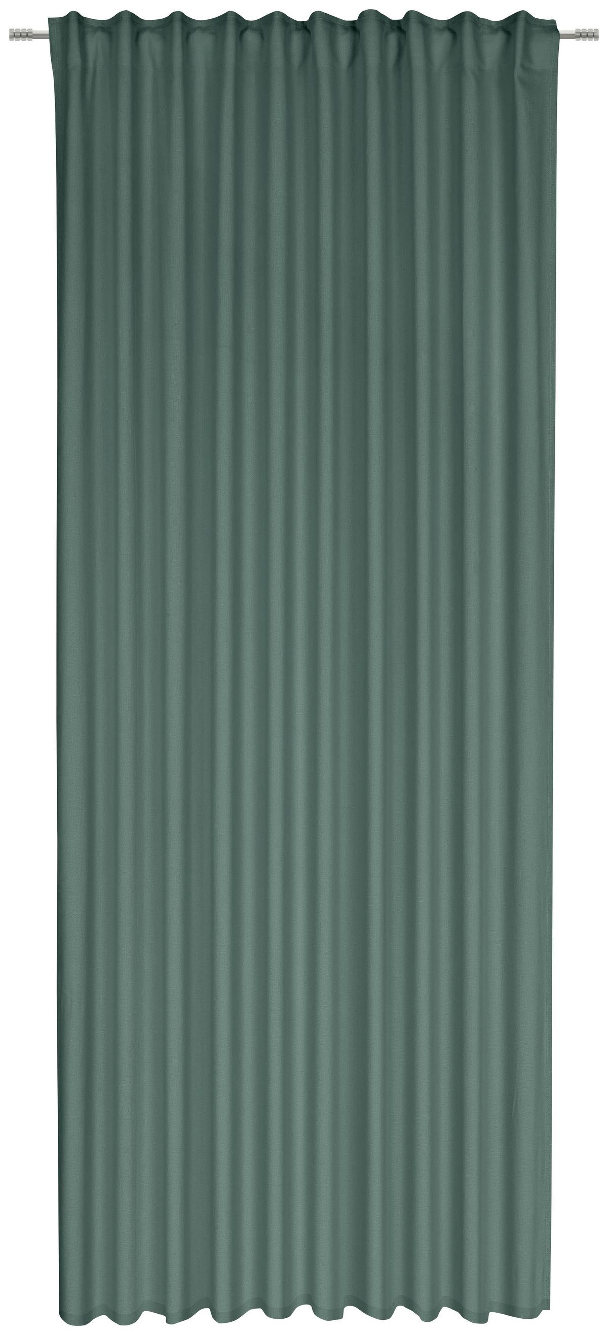 Fertigvorhang Sila in Grün ca. 140x255cm - Grün, MODERN, Textil (140/255cm) - Modern Living