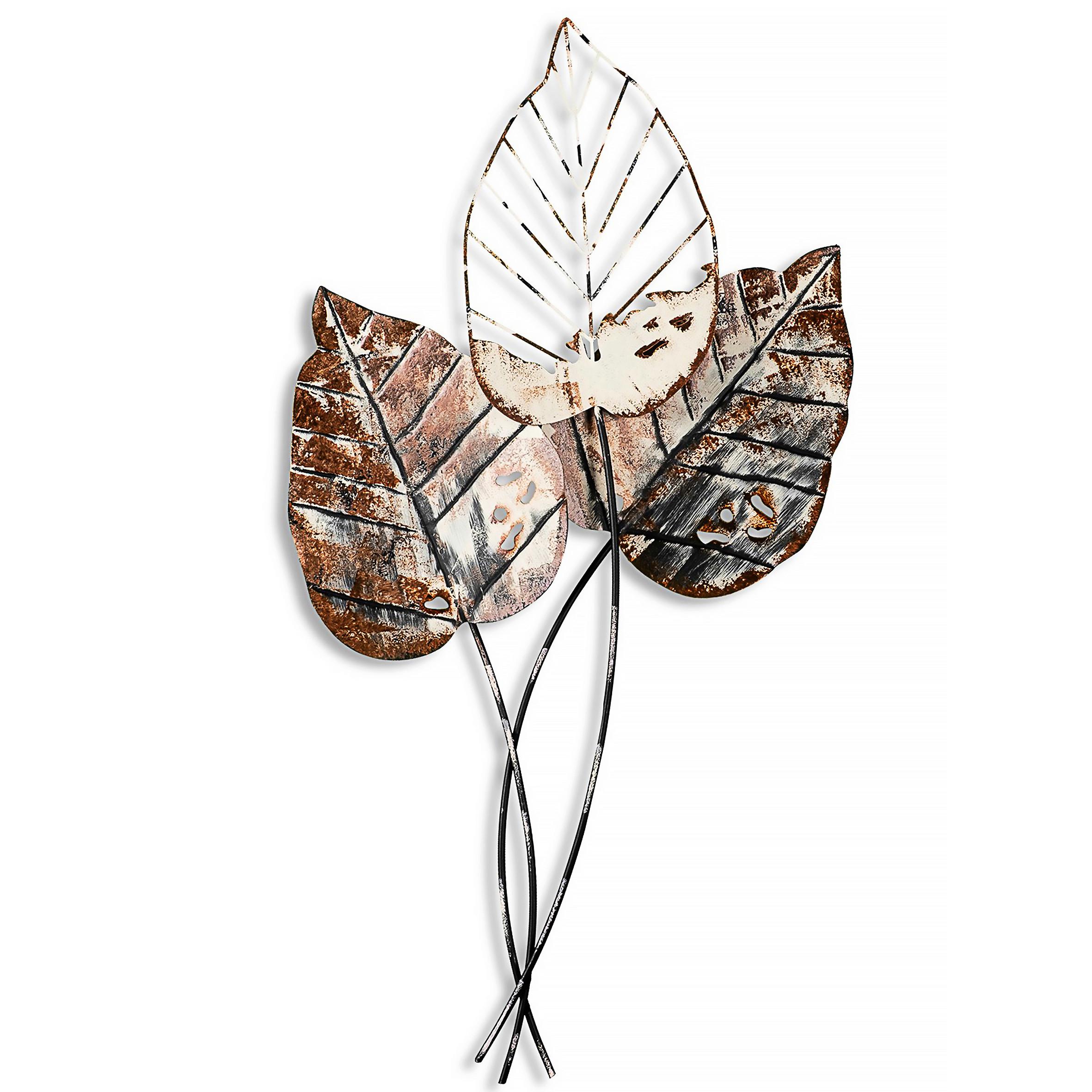 OBRAZ METALOWY FALL 1 - czarny/brązowy, Basics, metal (45/85cm)
