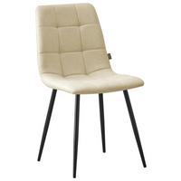 KRZESŁO EMPOLI - beżowy/czarny, Modern, metal/drewno (45/86/55cm) - Livetastic