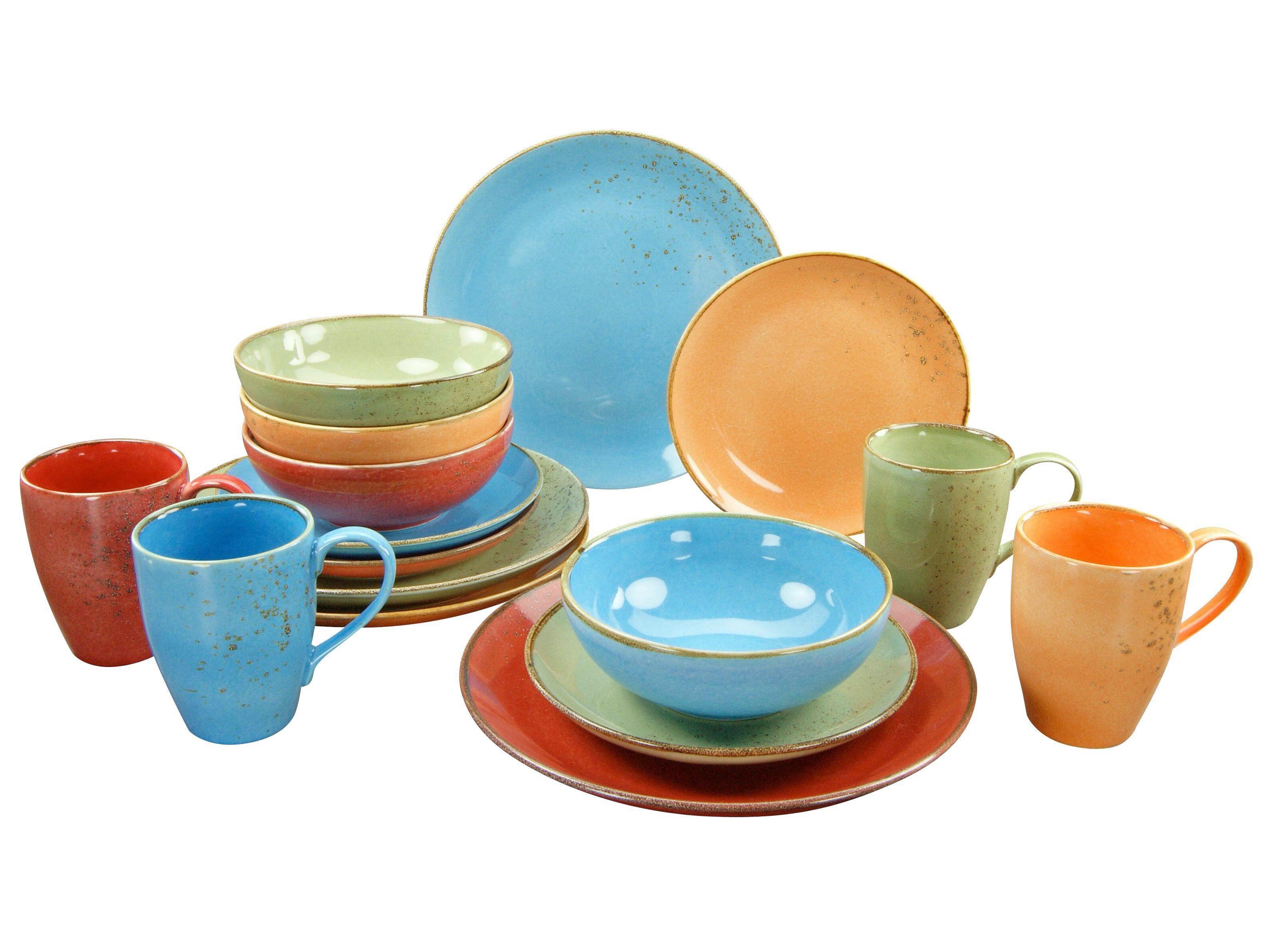 Kombiservice 19989, 16-teilig - Multicolor, Basics, Keramik (34/31,5/33cm) - Creatable