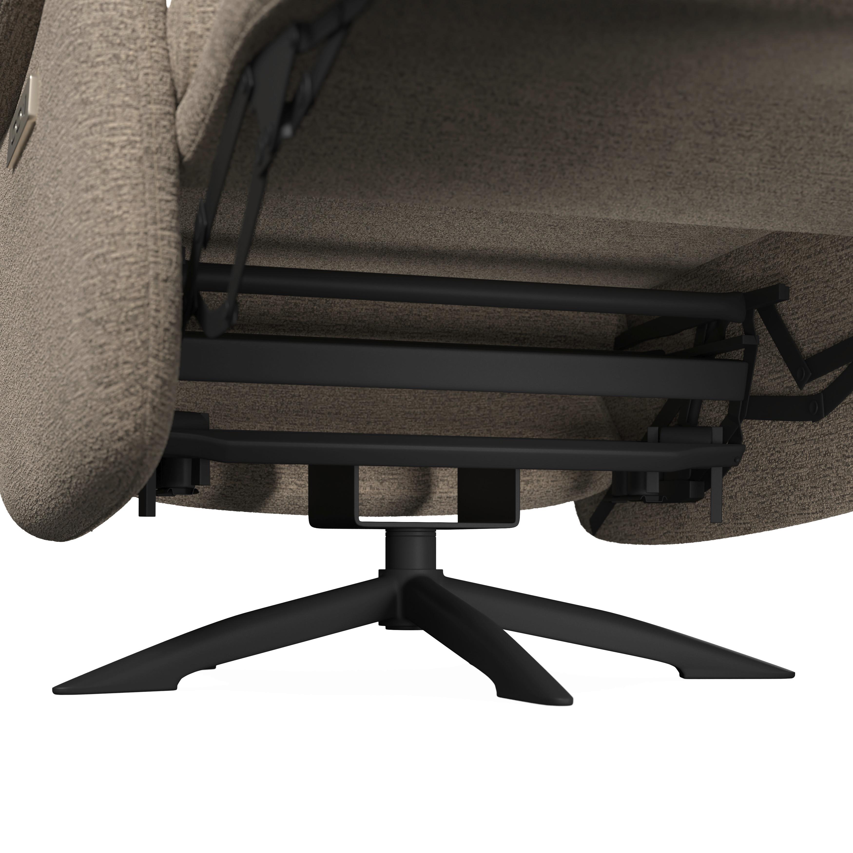 RELAXFÅTÖLJ ALICE - brun/svart, Modern, metall/trä (76/110/94cm) - Bessagi Home