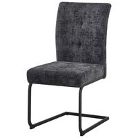 Nihajni Stol Phil, Temno Siva - temno siva/črna, Konvencionalno, kovina/tekstil (65/98/50cm)