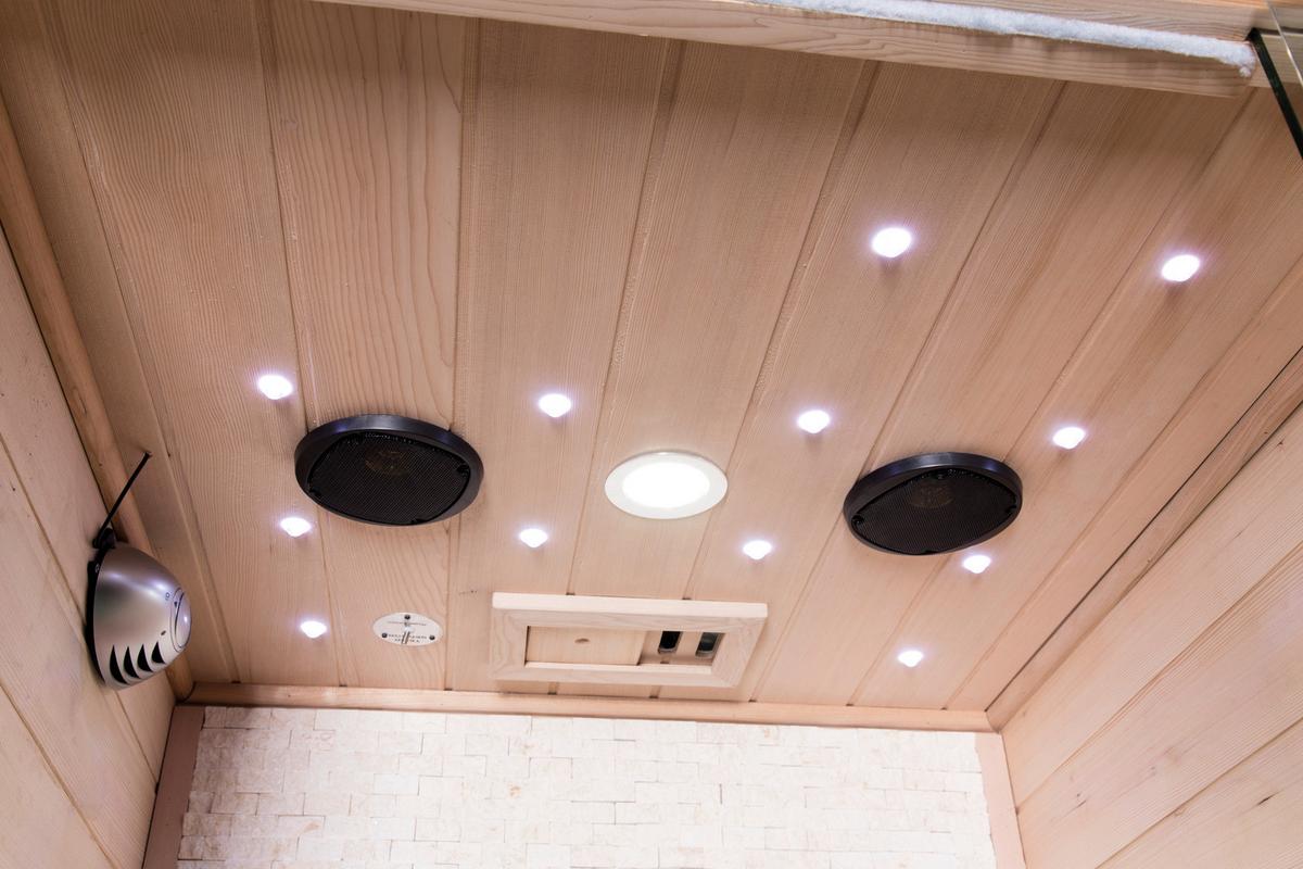 Infrarotkabine Stockholm 1 Person, ca. 90/200/90cm - Naturfarben, Design, Holz (90/200/90cm)