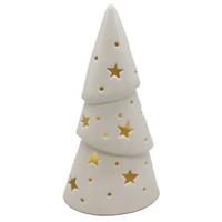 CHOINKA DEKORACYJNA 20512-2 - biały, Lifestyle, ceramika (11,3/20,7/8cm) - X-Mas