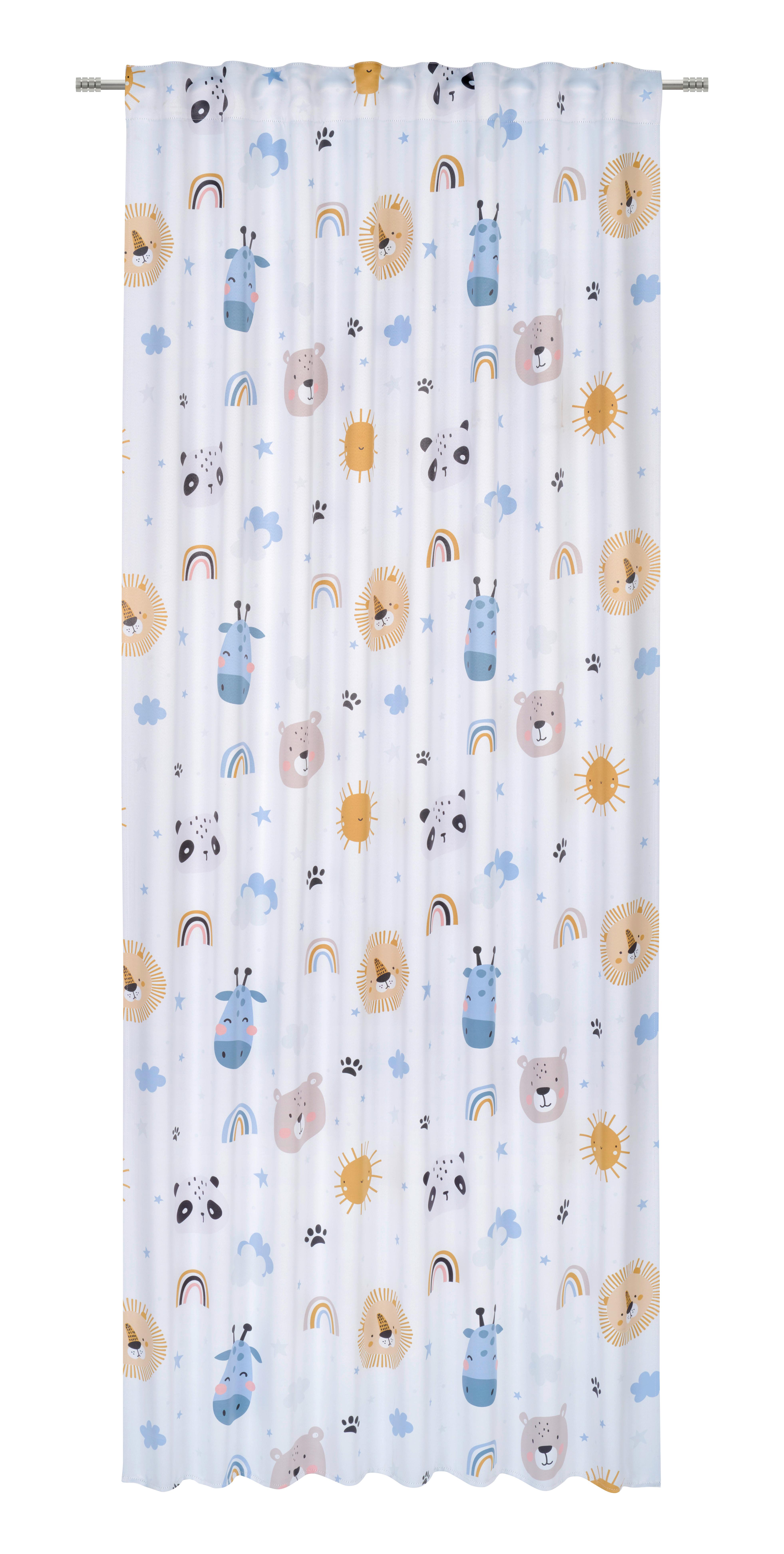 MÖRKLÄGGNINGSGARDIN OSCAR - vit, Klassisk, textil (135/245cm) - Mömax