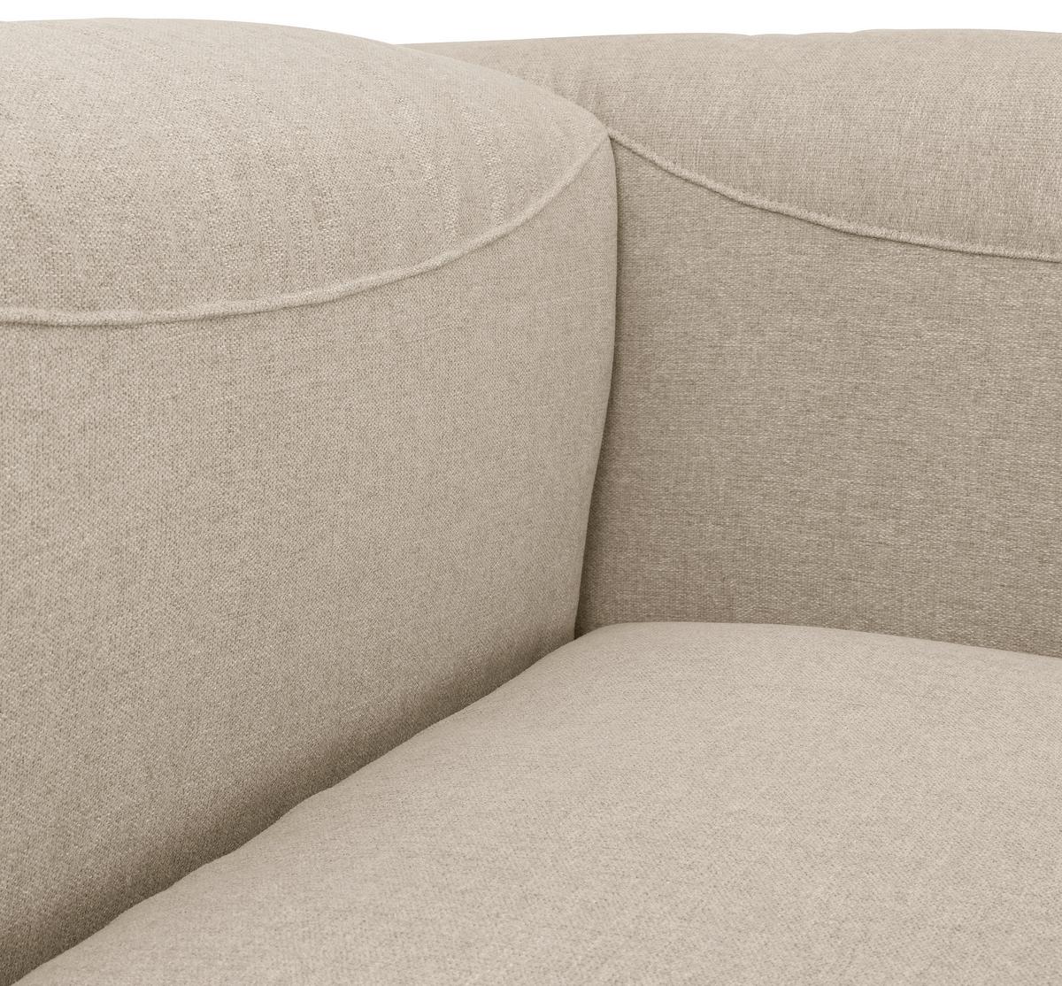 WOHNLANDSCHAFT LENA - Creme, Design, Kunststoff/Textil (250/350/235cm) - Max Winzer