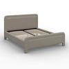 STOPPAD SÄNG XIRELIA - taupe/ekfärgad, Modern, metall/trä (160/200cm) - Bessagi Home