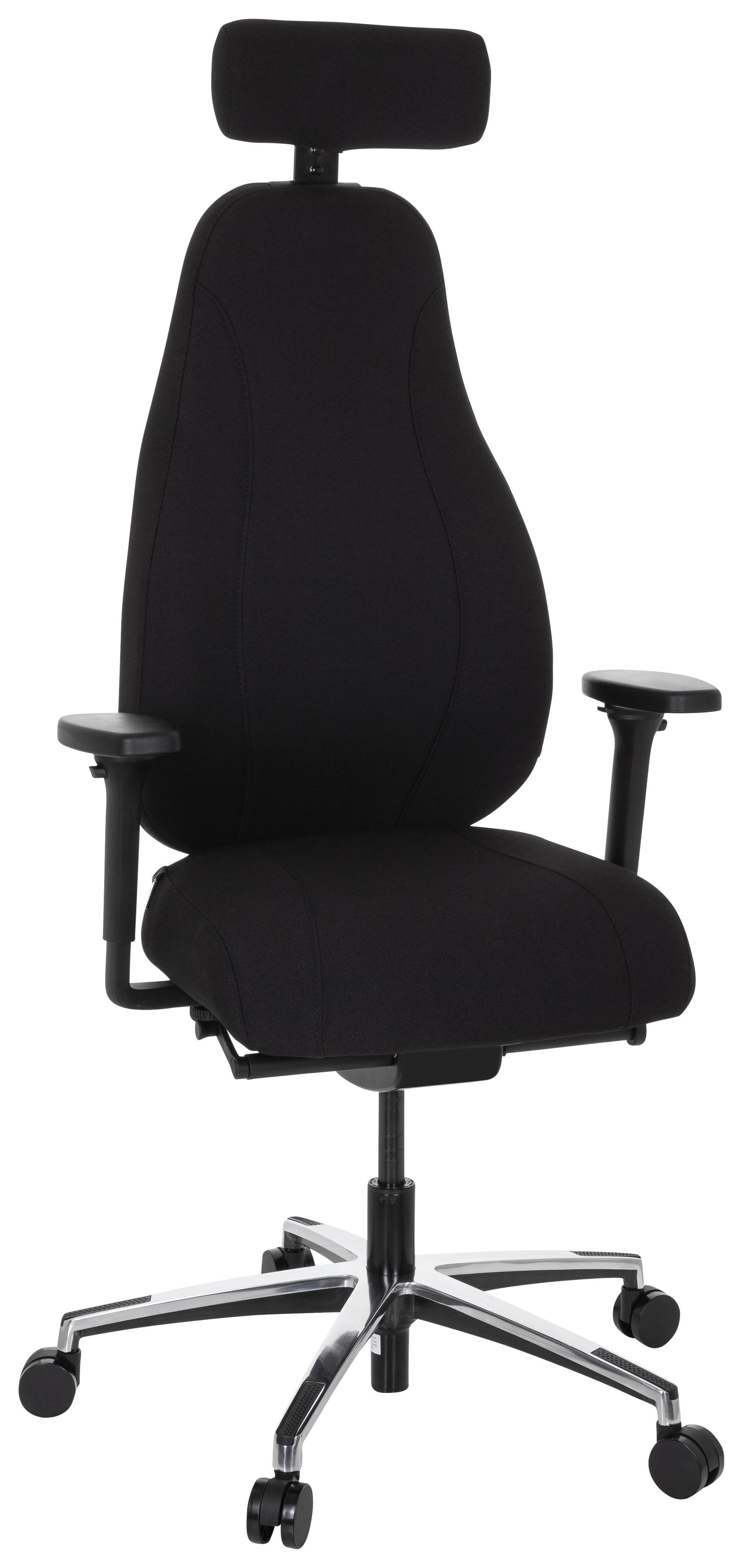 Pisarniški Stol Resistio, Črna - črna, Moderno, kovina/umetna masa (71/140/62cm) - MID.YOU