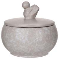 Dekodose Lilly Grau - Grau, Konventionell, Keramik (12,5/12cm) - Mömax