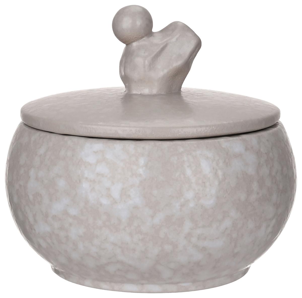 Dekodose Lilly Grau - Grau, Konventionell, Keramik (12,5/12cm) - Mömax