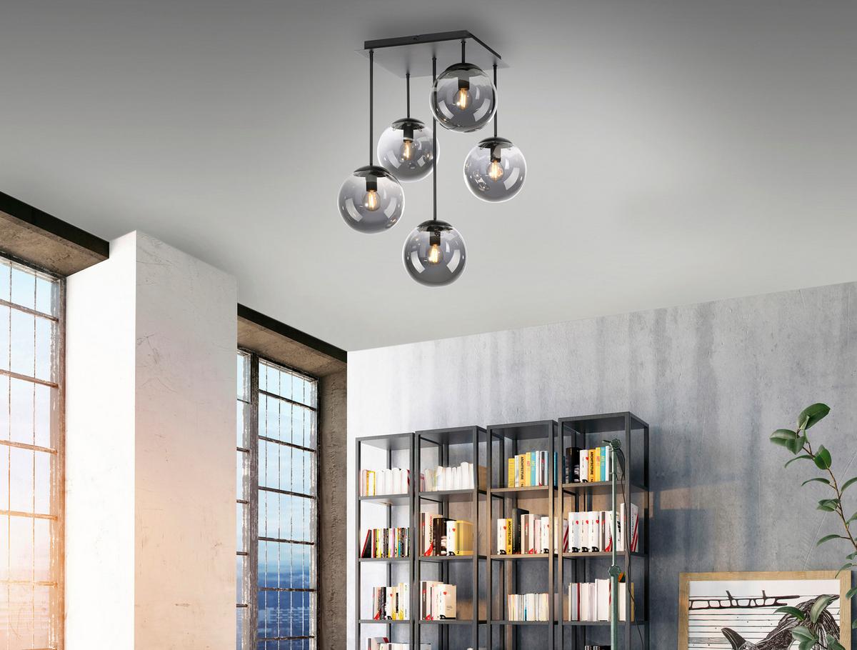 LAMPA SUFITOWA 14602-18 BIG WIDOW - czarny, Basics, tworzywo sztuczne/metal (39/39/58,5cm)