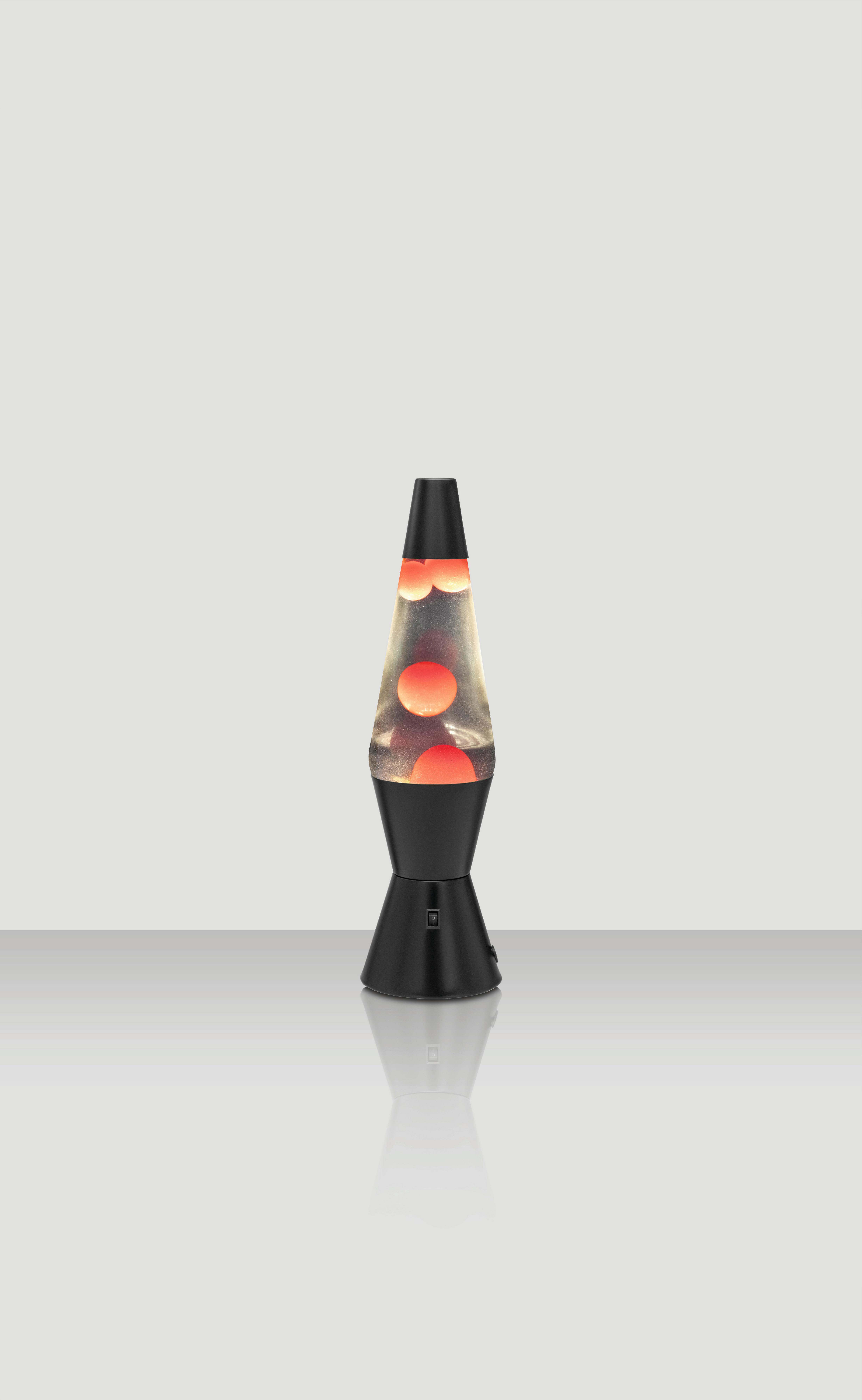 LAMPKA LAWA RETRO *SBN* - czerwony/czarny, Trend, metal/szkło (10,5/37,5cm) - Novel