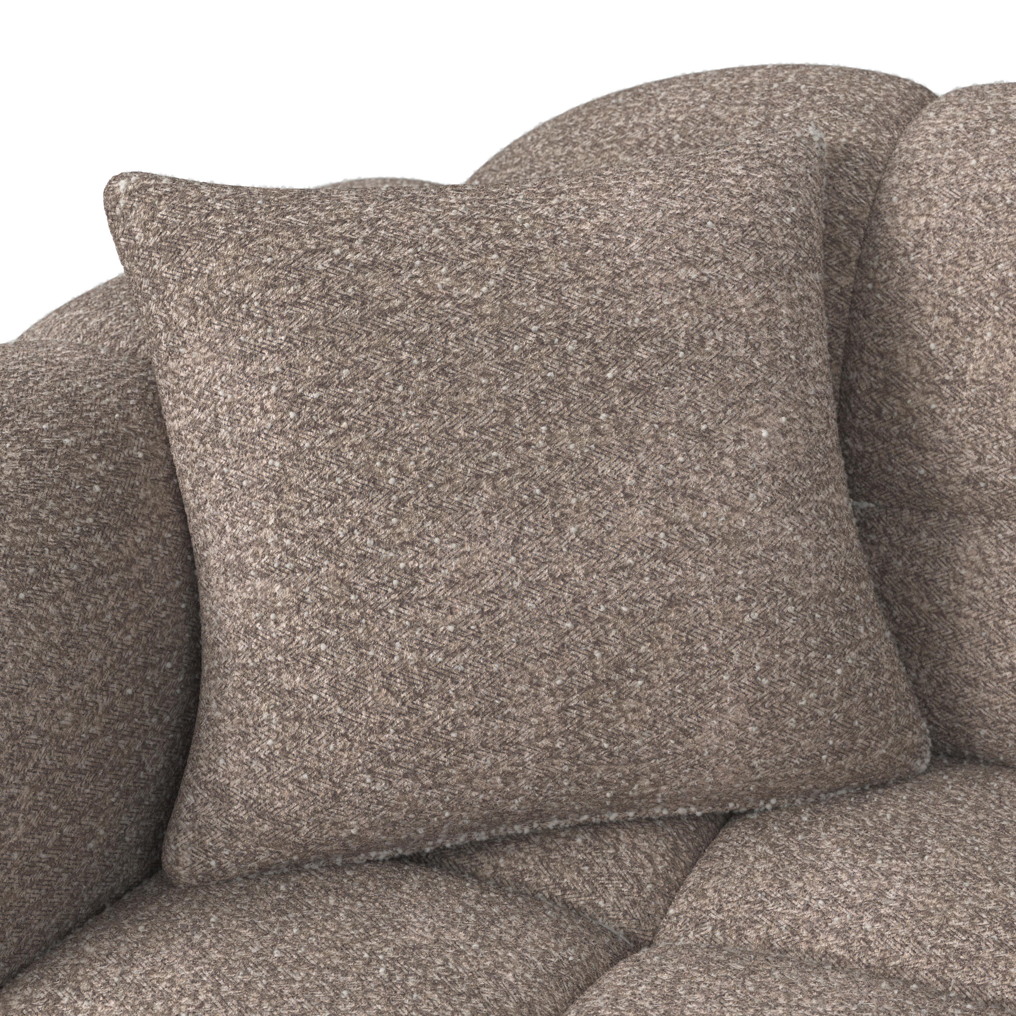 SOFFA MARIE - brun/svart, Modern, trä/textil (232/77/90cm) - Bessagi Home