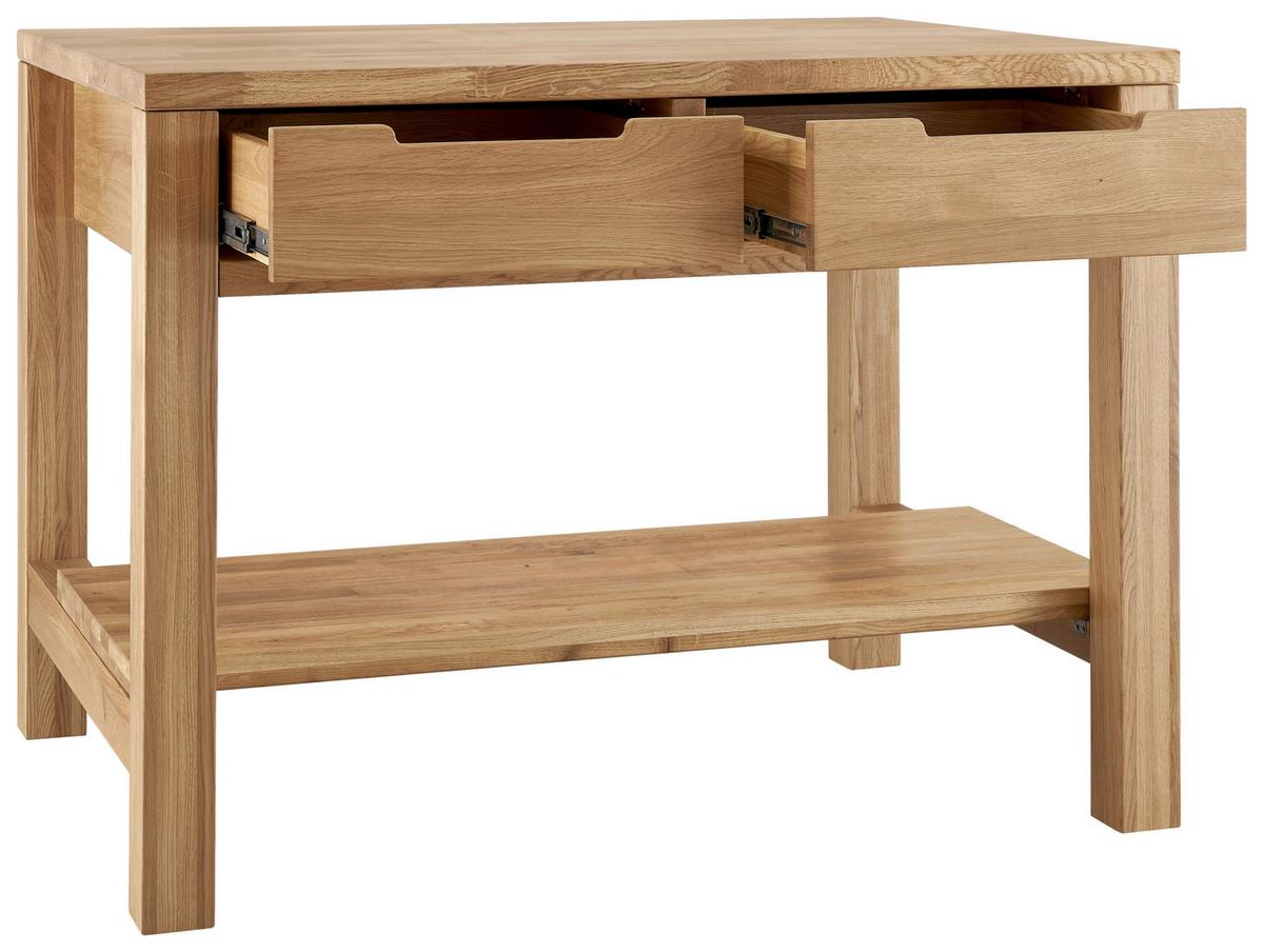 Kücheninsel Ponza I 122 o. Geräte Eiche - Eichefarben, Basics, Holz (120/91/90cm) - P & B