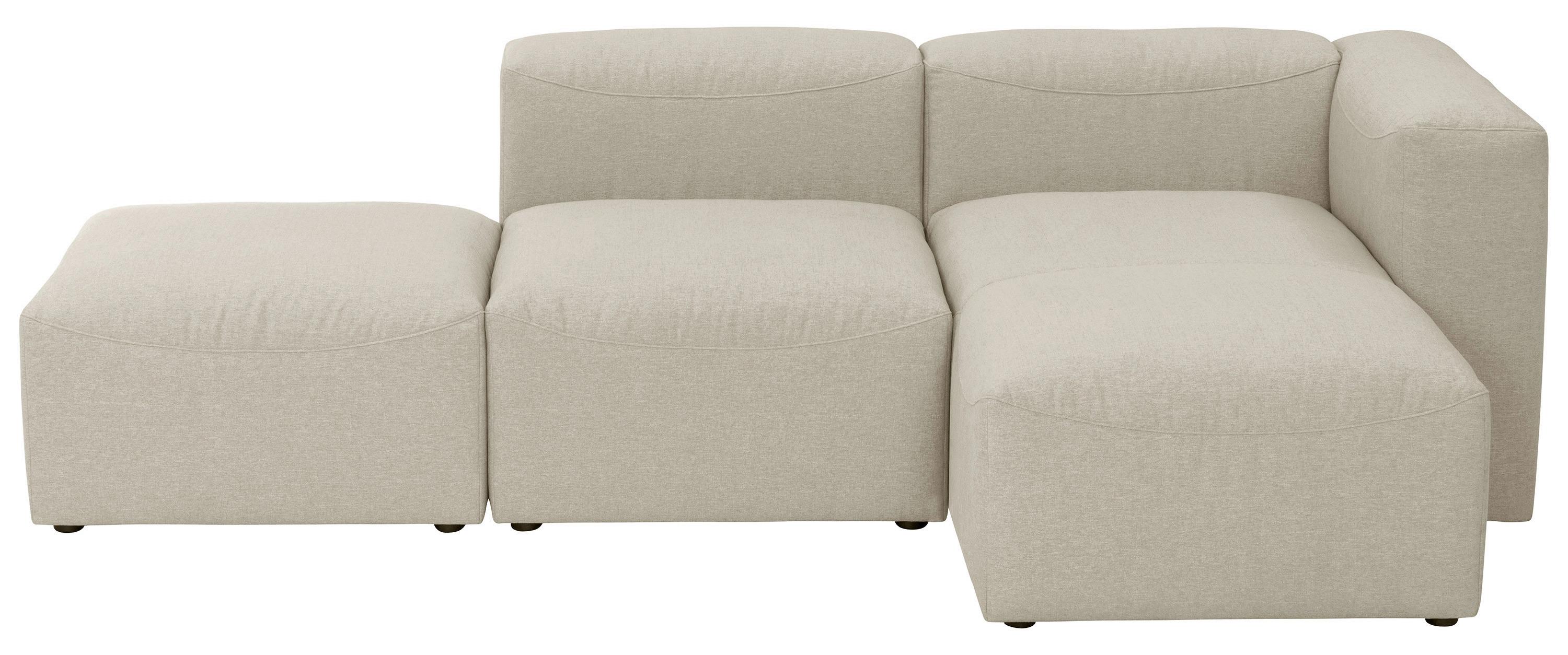 ECKSOFA LENA - Creme, Design, Kunststoff/Textil (250/160cm) - Max Winzer
