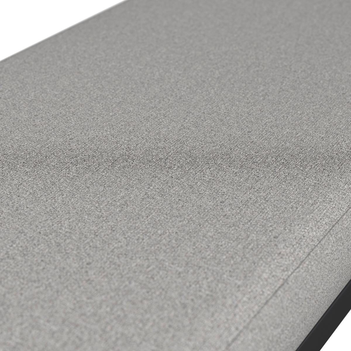 Loungegarnitur Anna Grau, 5-teilig - Dunkelgrau/Hellgrau, MODERN, Glas/Textil (135/68/80cm)