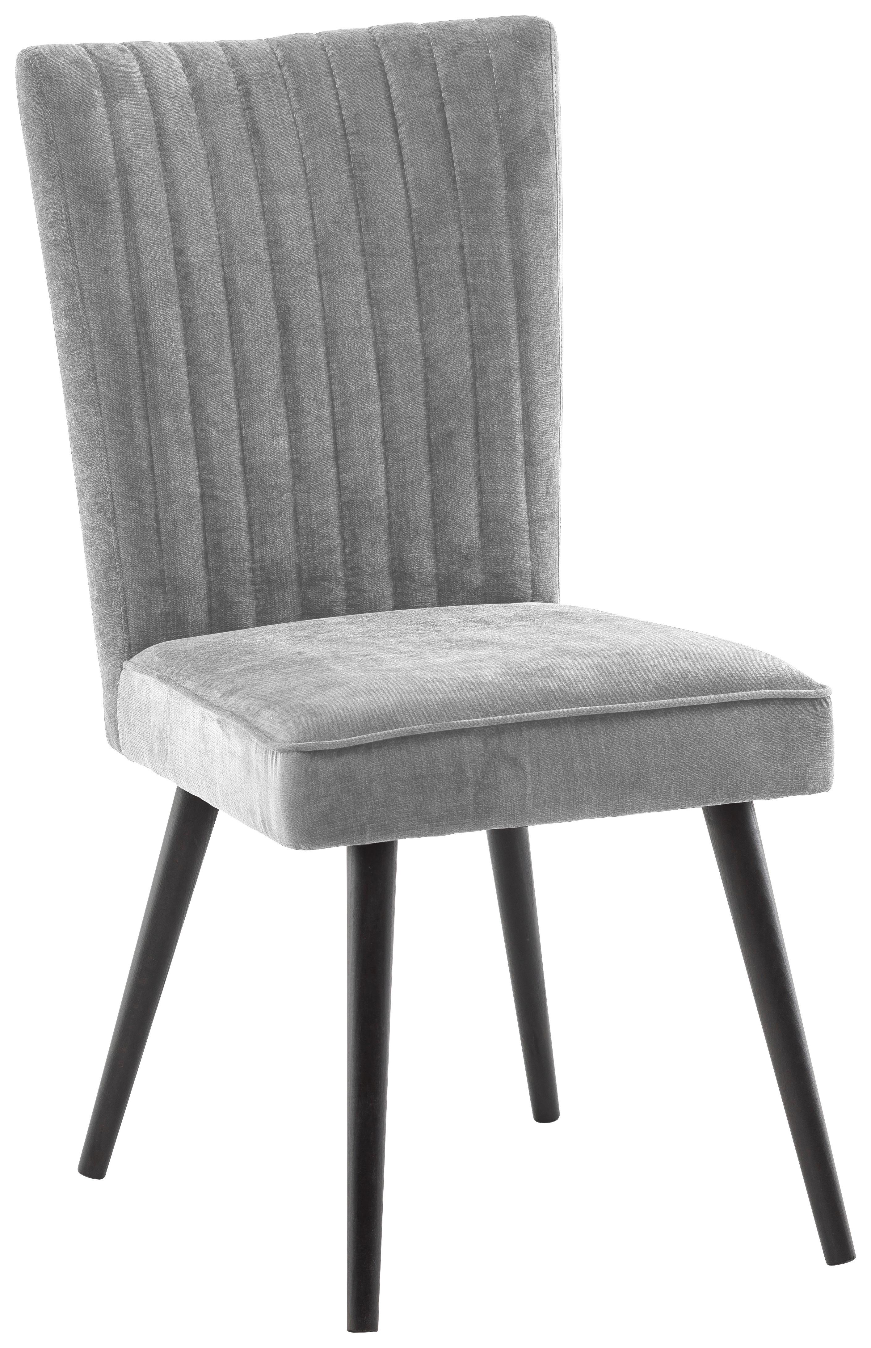 KRZESŁO ANDORA - czarny/szary, Design, drewno/tkanina (48/64/95cm) - Cantus