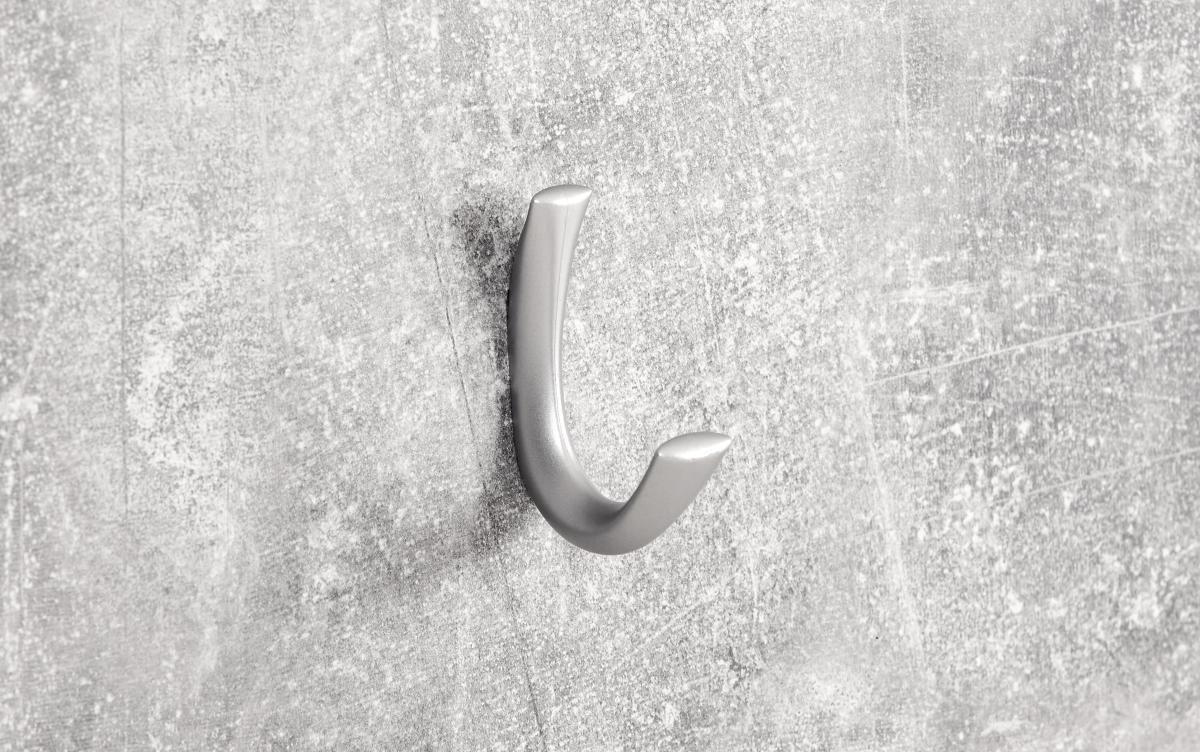 Panou cuier Moya - alb/gri, Modern, plastic/material pe bază de lemn (70/99/2cm) - Modern Living