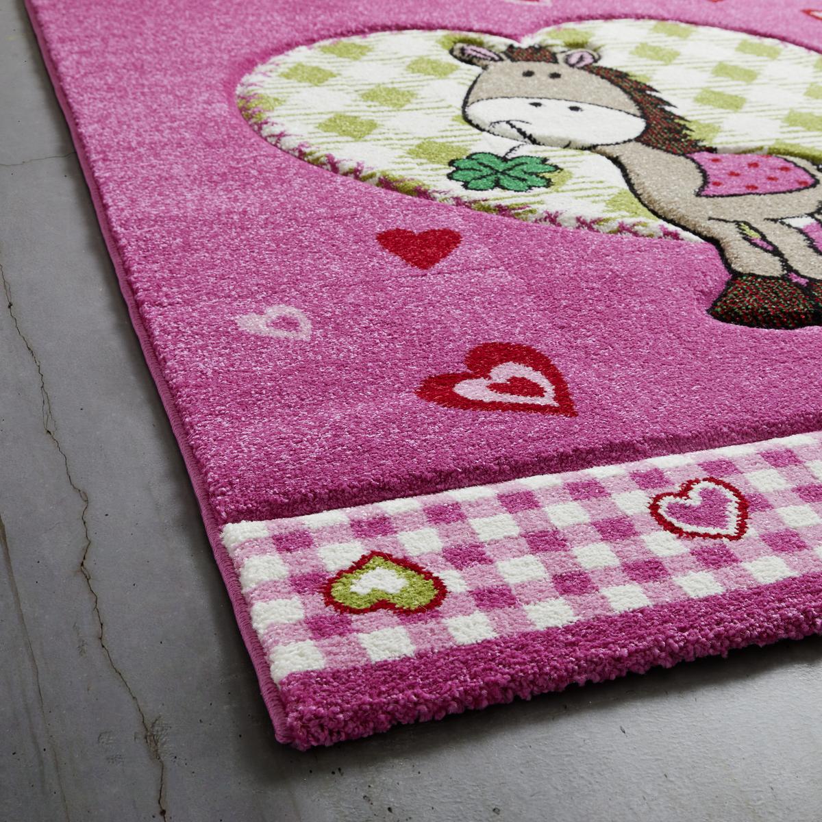 Kinderteppich Pony in Pink ca. 120x170cm online kaufen ➤ mömax