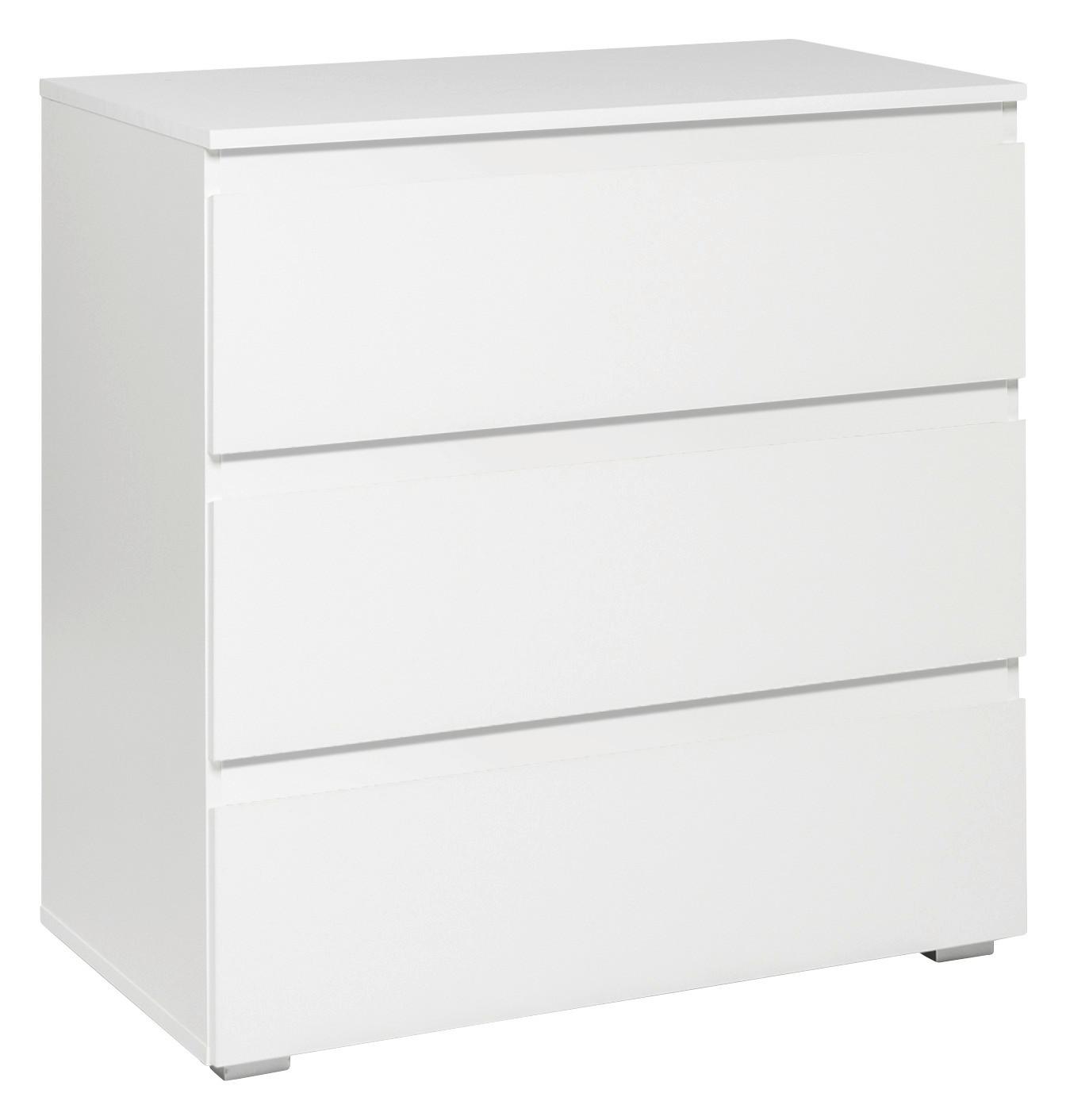 Komoda Image 5, Bela - bela, Konvencionalno, leseni material (80/80/45cm) - Livetastic