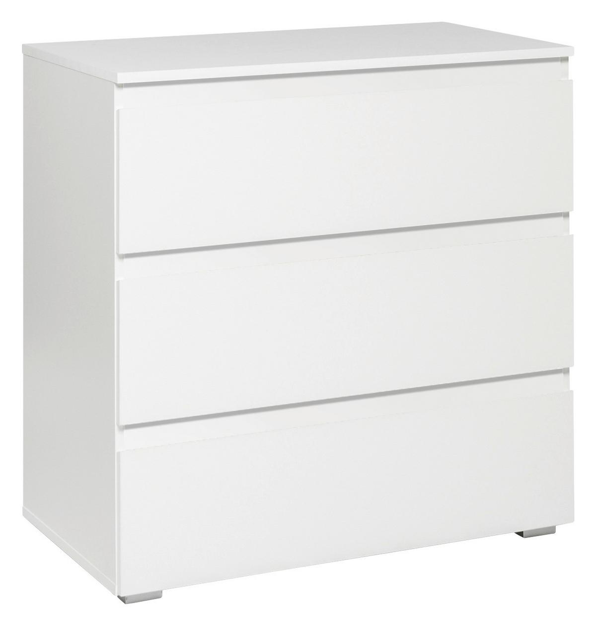 Komoda Image 5, Bela - bela, Konvencionalno, leseni material (80/80/45cm) - Livetastic