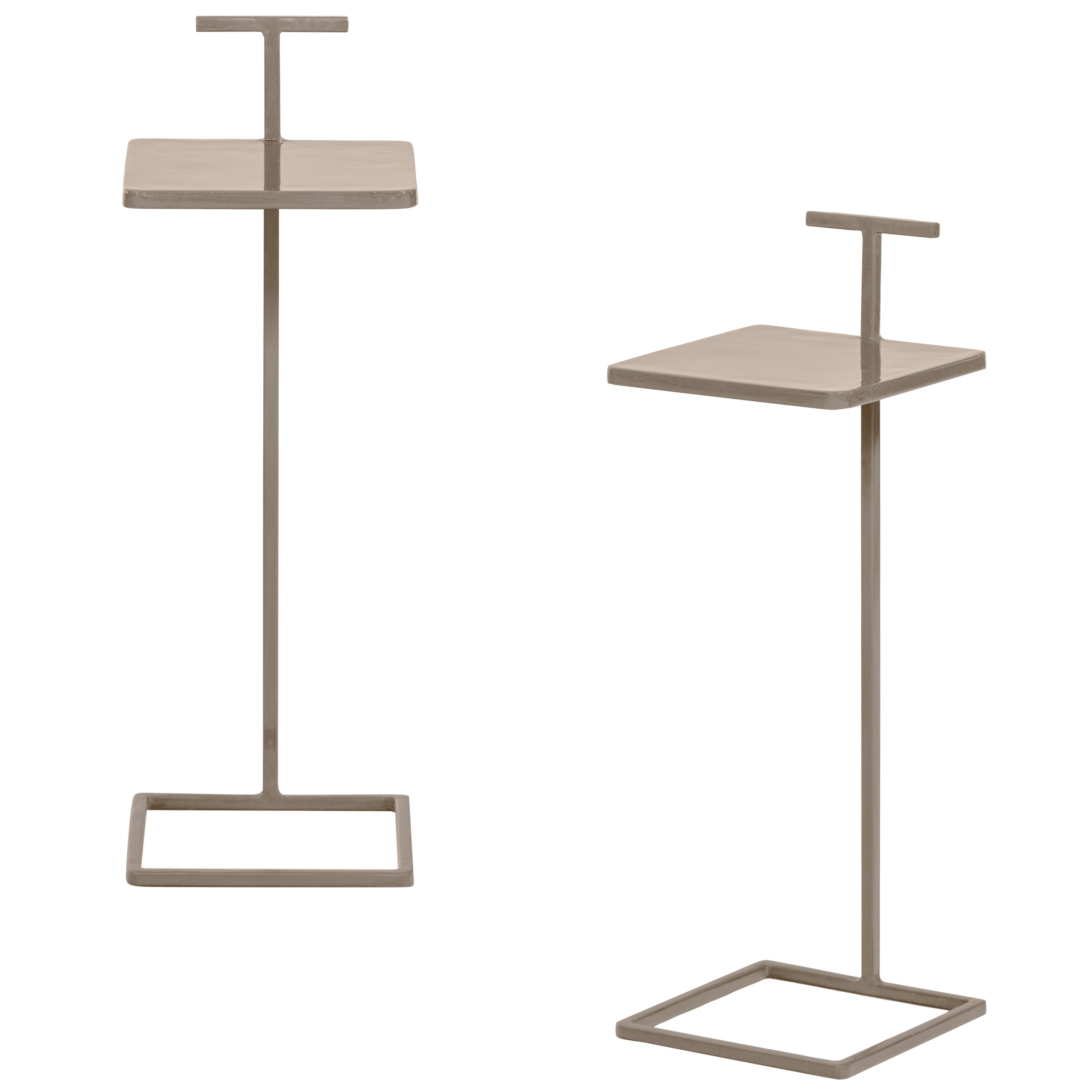 Beistelltisch Toste Sandfarben B: 22 cm - Sandfarben, Design, Metall (22/22/64cm) - Livetastic