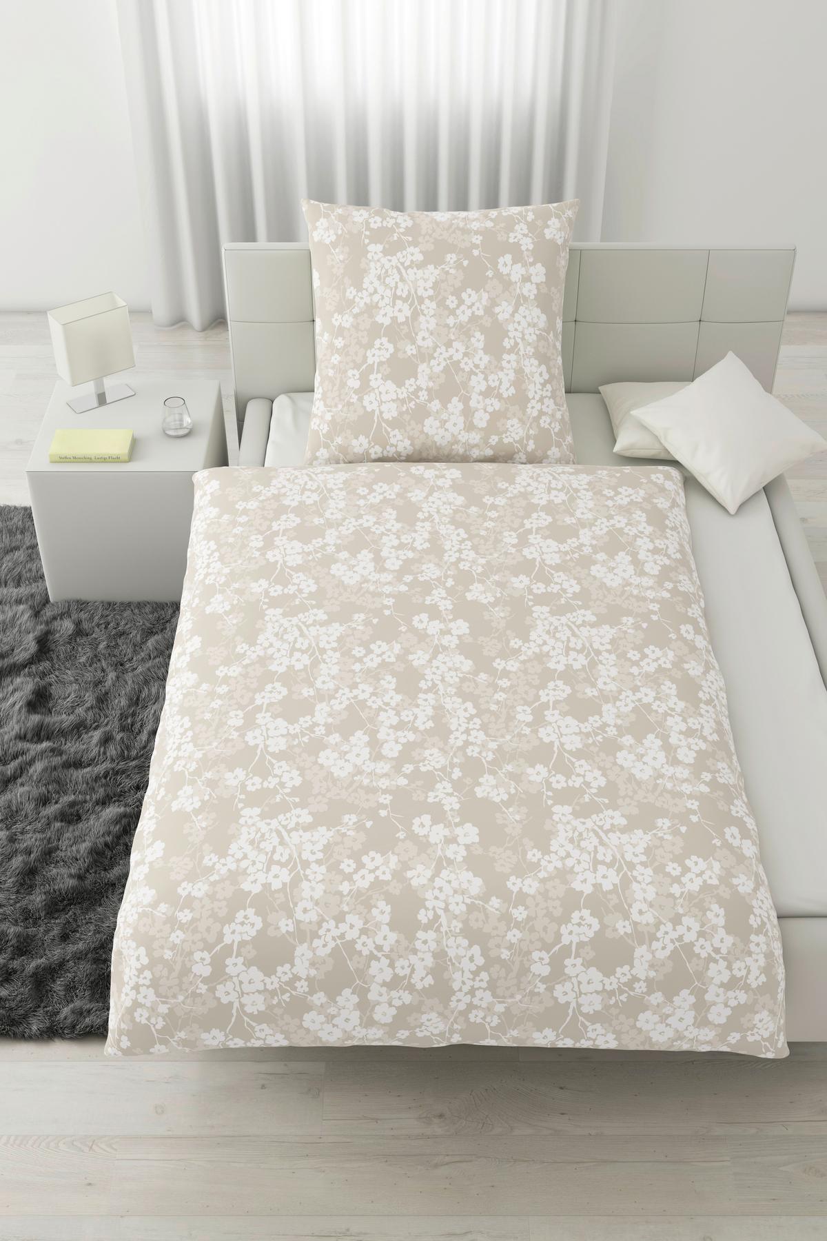 Bettwäsche Catrin Beige ca. 135x200cm - Beige, LIFESTYLE, Textil (135/200cm) - Modern Living
