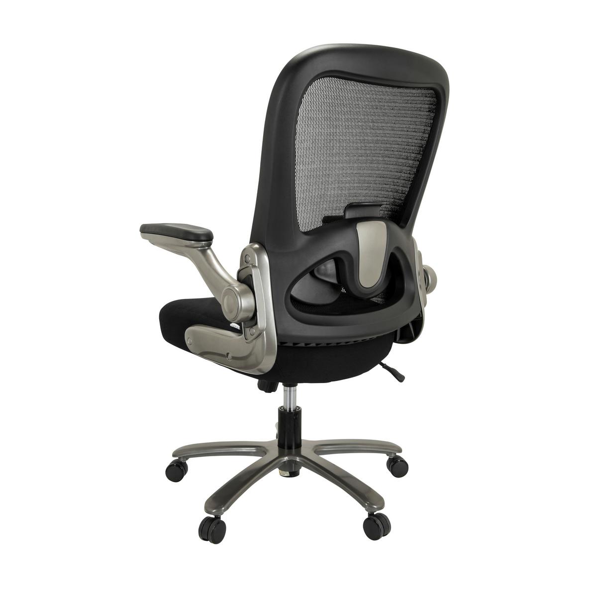 Pisarniški Stol Instructor T I, Črna - srebrne barve/črna, Basics, kovina/umetna masa (75/122/68cm) - MID.YOU