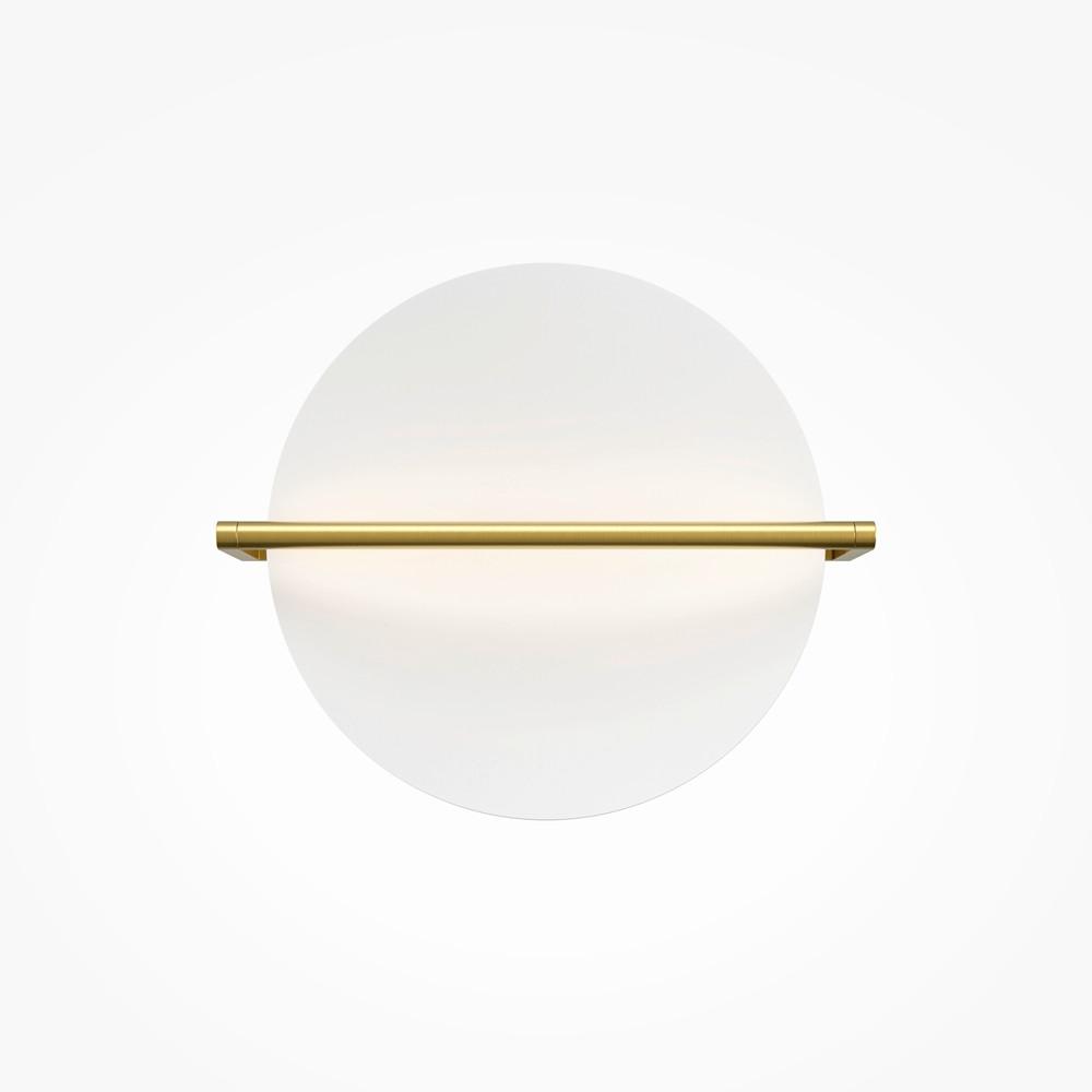 Wandleuchte Mira - Weiss/Goldfarben, Modern, Metall (11,1/34/30cm) - MAYTONI