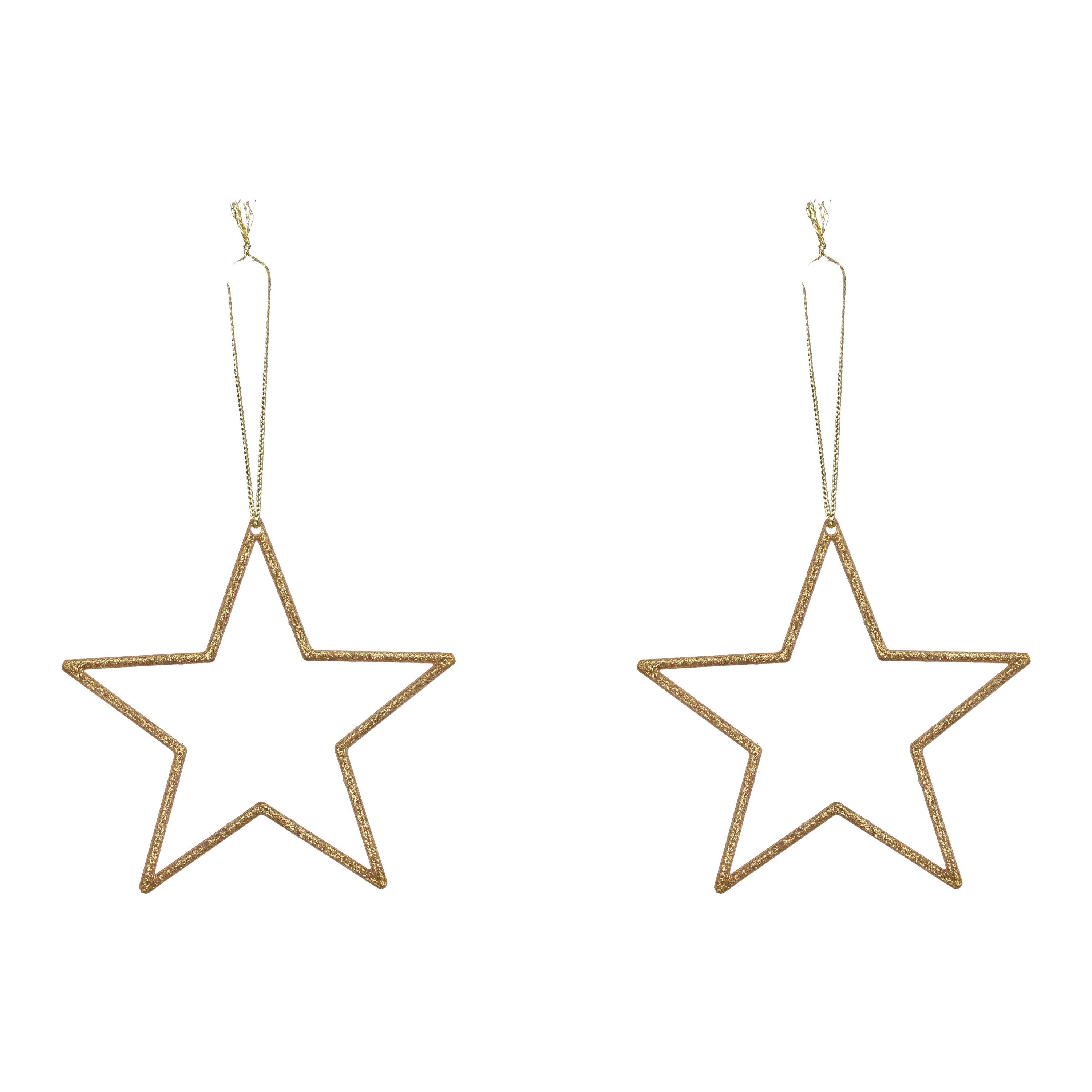 Dekohänger Stern I Goldfarben - Goldfarben, Basics, Kunststoff (12/12/0,5cm) - Mömax
