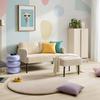 2-SITS SOFFA MIAMI -BASED- - beige/svart, Modern, metall/trä (120/73,5/77cm) - Based