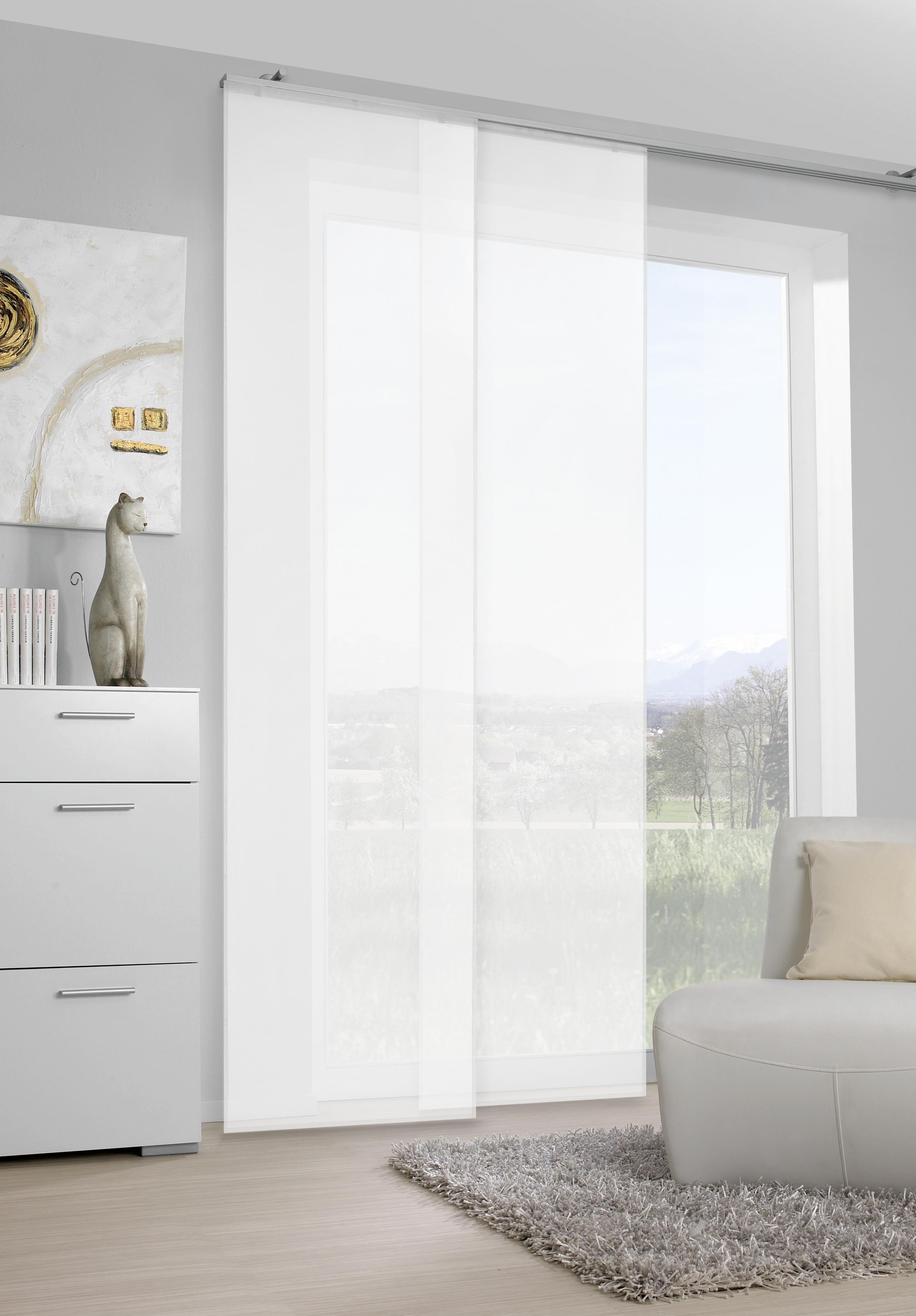 ZASŁONA PANELOWA SAMOA -BEST- - biały, Basics, tkanina (60/245cm) - Boxxx