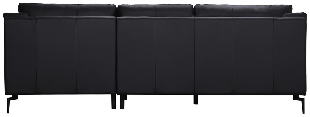 NAROŻNIK FIORA - czarny, Design, skóra (248/158cm) - P & B