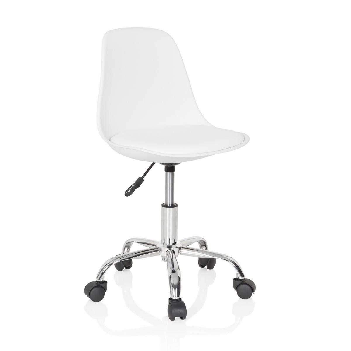 Mladinski Vrtljivi Stol Fancy Ii, Bela - bela, Basics, umetna masa/tekstil (40/72-82/44cm) - MID.YOU