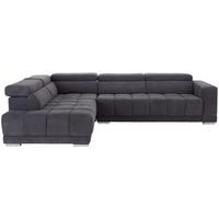 Sedežna Garnitura Hogan, Siva, Relax Funkcija - srebrne barve/siva, Moderno, kovina/tekstil (212/299cm) - Modern Living