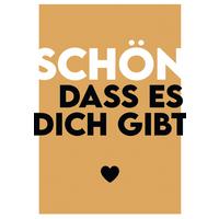 Postkarte Edelschwarz Gold/Weiß/Schwarz - Basics, Papier (17,5/12cm)