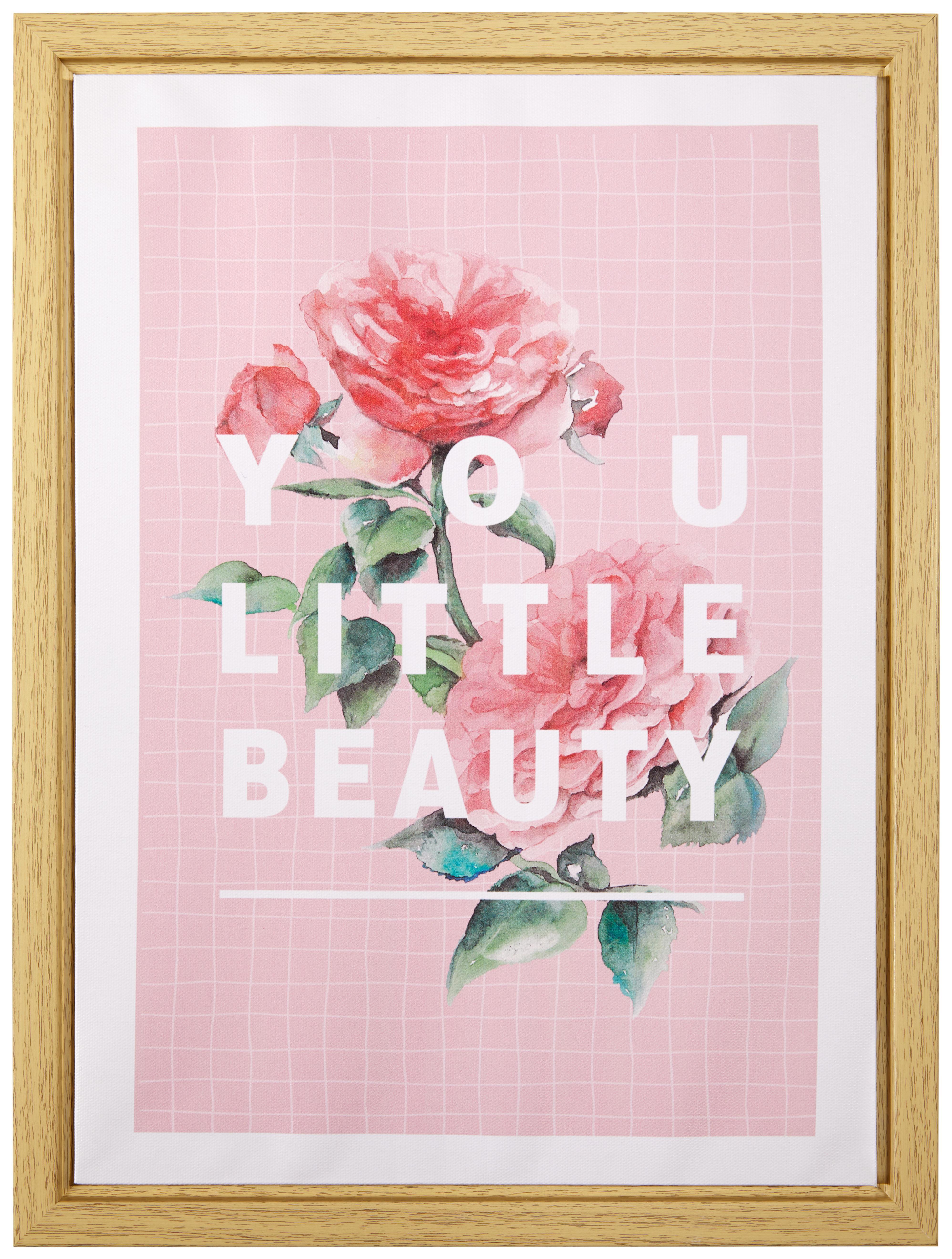 Keilrahmenbild Rosen - Multicolor/Kieferfarben, Kunststoff/Textil (30/40/2,5cm) - Mömax modern living