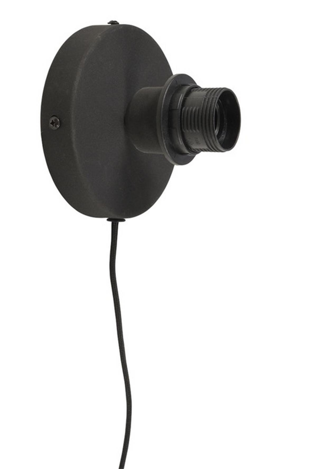 KINKIET KALIMANTAN/W12/BN - czarny/jasnobrązowy, Design, materiały naturalne (47/13cm) - Good & Mojo