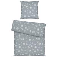 Bettwäsche Pusterblume Grau ca. 135x200cm - Grau, KONVENTIONELL, Textil (135/200cm) - Modern Living