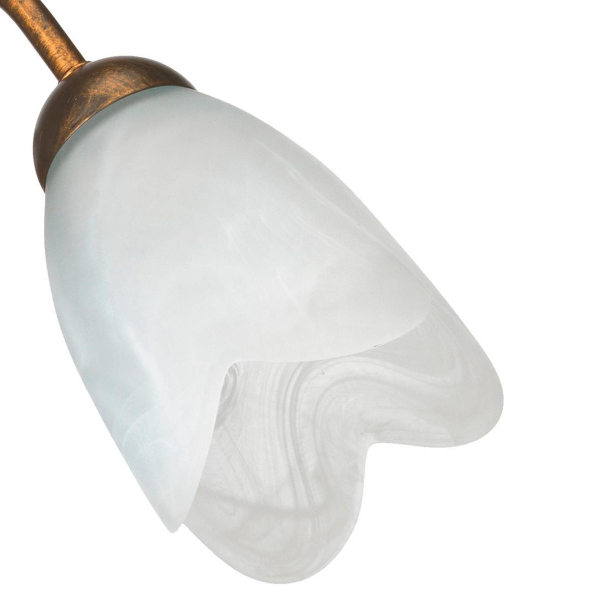 Falilámpa 4623/ap1 Odino - konyak, Konventionell, üveg/fém (13/30/23cm)