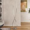 LED-GOLVLAMPA KUI - champagne/svart, Modern, metall/plast (26l)