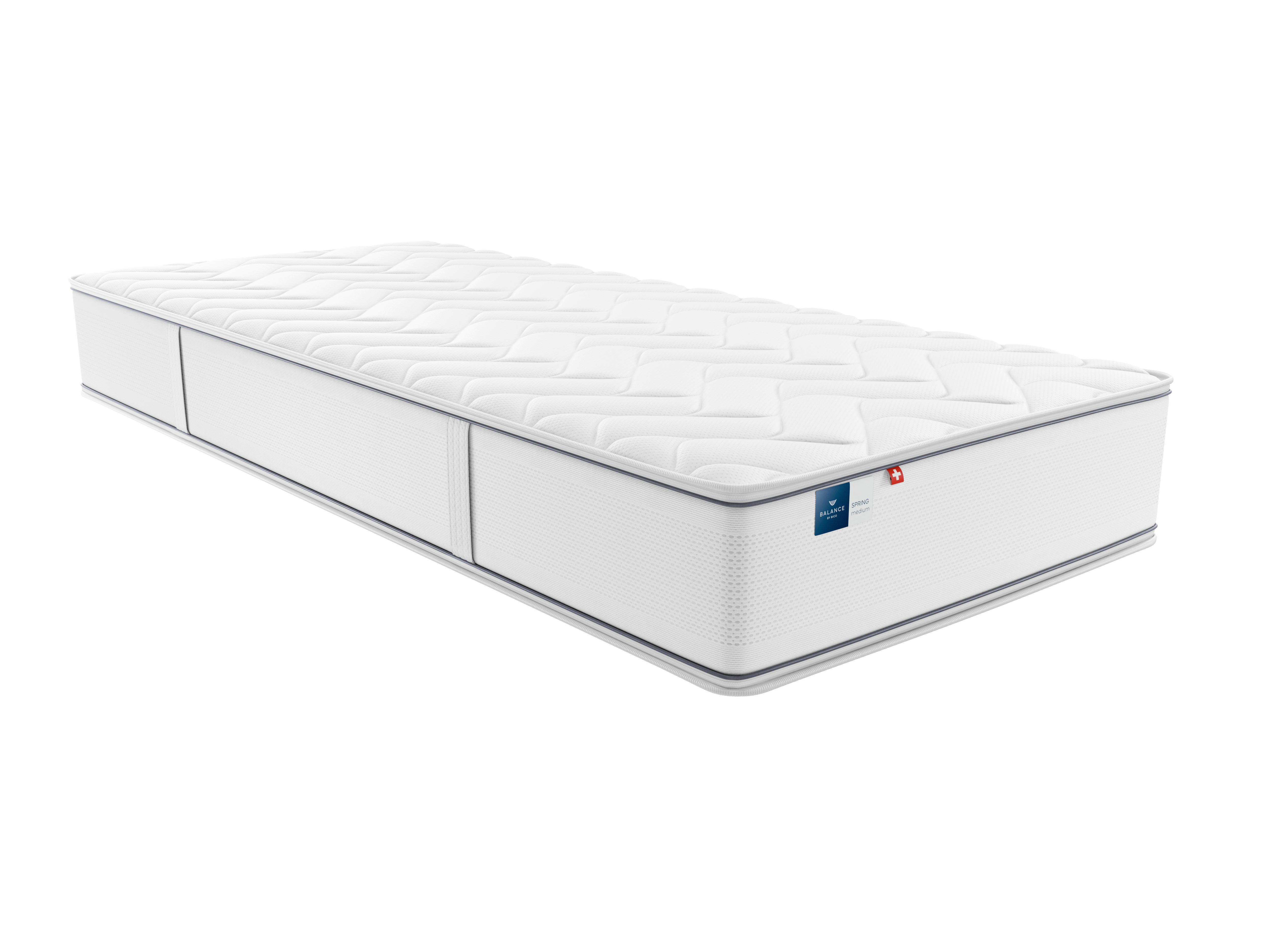 Matratze Spring Balance M -90- - Weiss, Modern, Textil (90/26/200cm) - Bico Hilding Anders