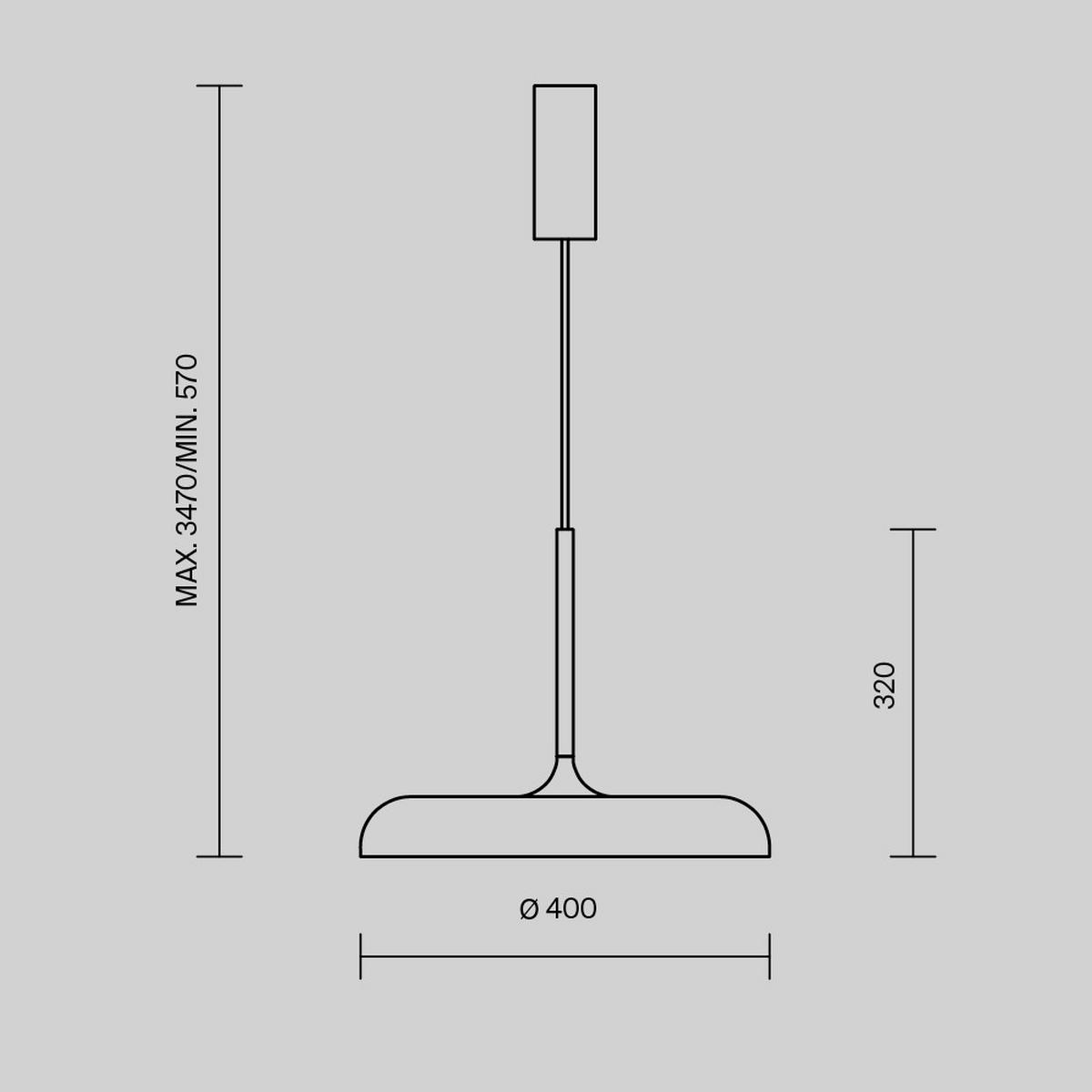 PENDELLEUCHTE GERHARD - Weiss, Basics, Metall (40/57cm) - MAYTONI