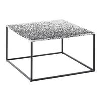 Dohányzóasztal Bubble - fekete/ezüstszínű, Design, faalapú anyag/fém (70/70/40cm) - Mömax