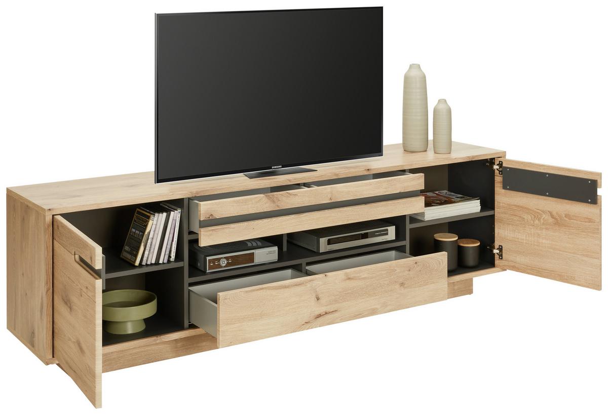 Tv-elem Bellano - Modern, faalapú anyag (205/63/44cm) - Mömax