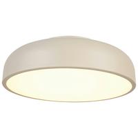 Plafonieră cu LED Mike - alb/nisipiu, Modern, plastic/metal (35/11cm) - Mömax
