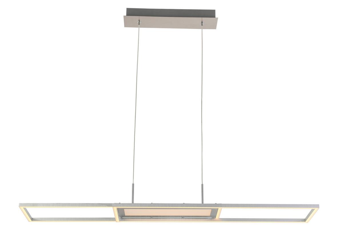 LAMPA WISZĄCA LED NOYA *SBN*SH* - kolor aluminiowy, Trend, tworzywo sztuczne/metal (105/27cm) - Novel