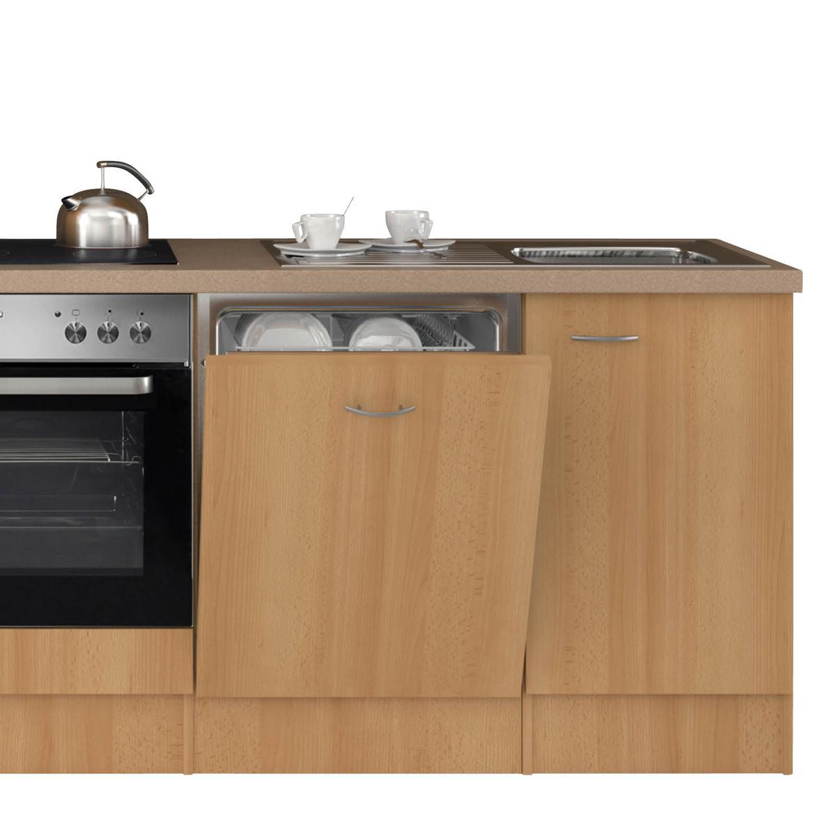 Küchenblock mit 5-teiligem Geräteset und Spüle